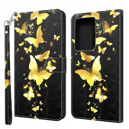 Samsung Galaxy S21 Ultra 5G Case Butterflies Amarelas