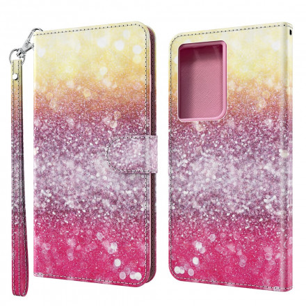 Capa Samsung Galaxy S21 Ultra 5G Glitter Magenta