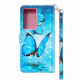 Samsung Galaxy S21 Ultra 5G Case Flying Blue Butterflies