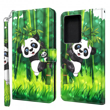 Samsung Galaxy S21 Ultra 5G Panda e Capa de Bambu