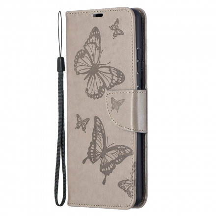 Samsung Galaxy S21 Ultra 5G Case Butterflies in Flight with Strap