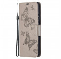 Samsung Galaxy S21 Ultra 5G Case Butterflies in Flight with Strap