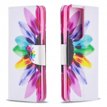 Capa Samsung Galaxy S21 Plus 5G para flores de aguarela