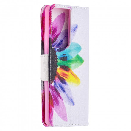 Capa Samsung Galaxy S21 Plus 5G para flores de aguarela