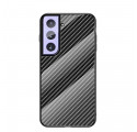 Samsung Galaxy S21 5G Capa de fibra de carbono de vidro temperado