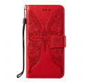 Capa Samsung Galaxy S21 5G Padrão de flor de borboleta
