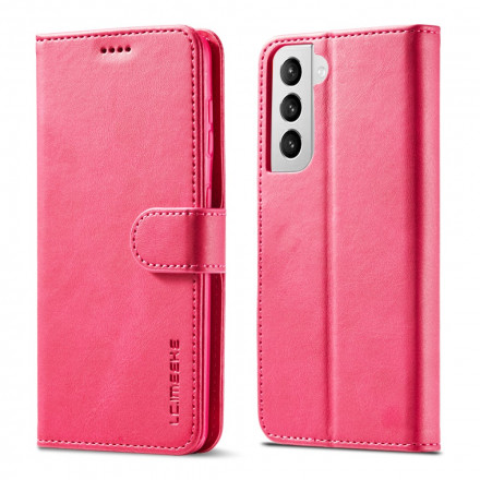Samsung Galaxy S21 5G Capa LC.IMEEKE Efeito Couro