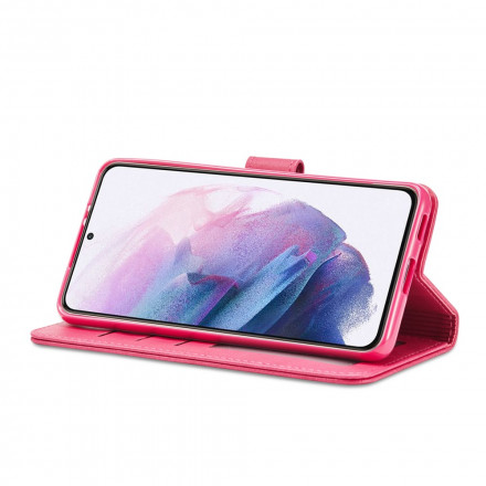 Samsung Galaxy S21 5G Capa LC.IMEEKE Efeito Couro