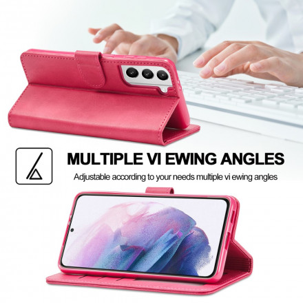 Samsung Galaxy S21 5G Capa LC.IMEEKE Efeito Couro