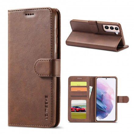 Samsung Galaxy S21 5G Capa LC.IMEEKE Efeito Couro