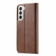 Samsung Galaxy S21 5G Capa LC.IMEEKE Efeito Couro