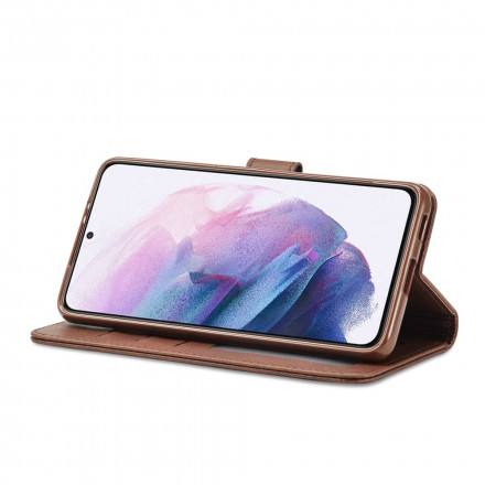 Samsung Galaxy S21 5G Capa LC.IMEEKE Efeito Couro
