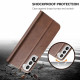 Samsung Galaxy S21 5G Capa LC.IMEEKE Efeito Couro