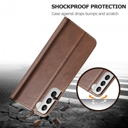 Samsung Galaxy S21 5G Capa LC.IMEEKE Efeito Couro