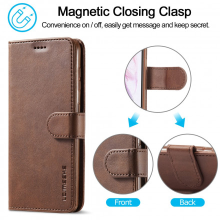 Samsung Galaxy S21 5G Capa LC.IMEEKE Efeito Couro