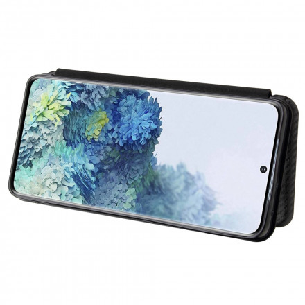 Tampa Flip Cover Samsung Galaxy S21 Ultra 5G Fibra de Carbono