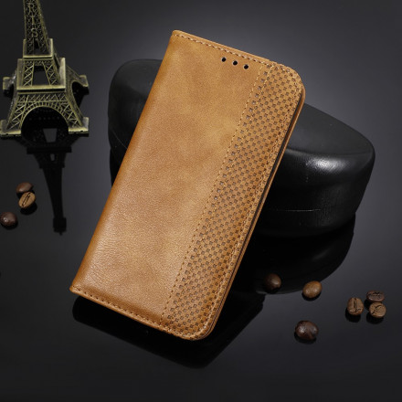 Capa Flip Capa Samsung Galaxy A72 5G Efeito Couro Vintage Elegante