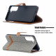 Samsung Galaxy S21 Plus 5G Case Fabric and Leather Effect Strap