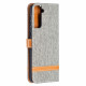 Samsung Galaxy S21 Plus 5G Case Fabric and Leather Effect Strap