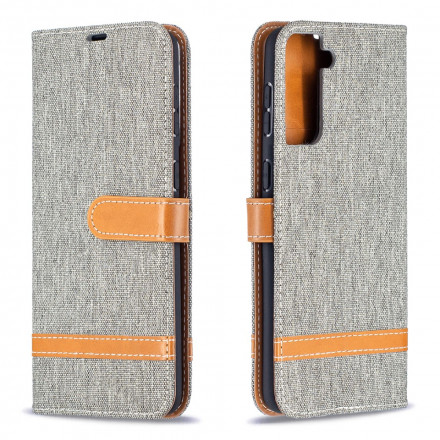 Samsung Galaxy S21 Plus 5G Case Fabric and Leather Effect Strap