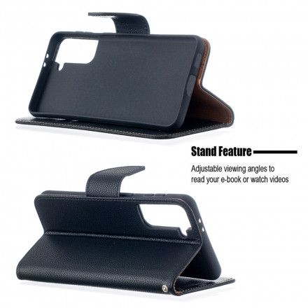 Samsung Galaxy S21 Plus 5G Case Lychee Aba oblíqua de Lychee