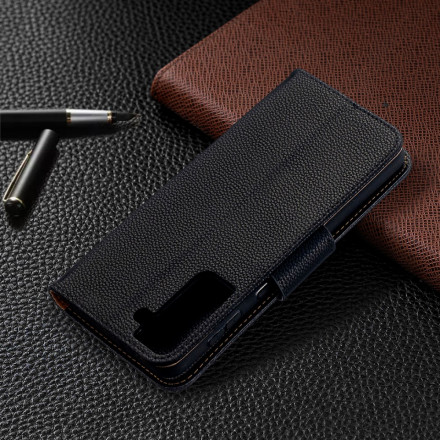 Samsung Galaxy S21 Plus 5G Case Lychee Aba oblíqua de Lychee