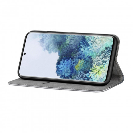 Capa Flip Capa Samsung Galaxy S21 Plus 5G Efeito de Couro de Duas Tonalidades