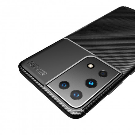 Samsung Galaxy S21 Ultra 5G Capa de Fibra de Carbono Flexível