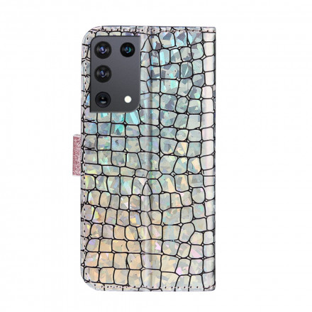 Capa de diamante Samsung Galaxy S21 Ultra 5G Croco