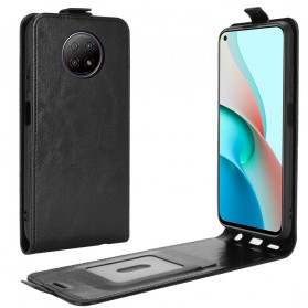 Capa Xiaomi Redmi Note 9 5G / Nota 9T 5G Aba Vertical de Efeito Couro