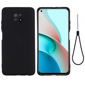 Xiaomi Redmi Note 9 5G / Nota 9T 5G Capa de Silicone Líquido e Cordão