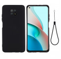 Xiaomi Redmi Note 9 5G / Nota 9T 5G Capa de Silicone Líquido e Cordão