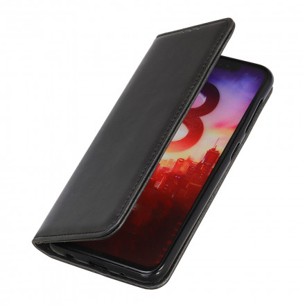 Capa Flip Xiaomi Redmi Note 9 5G / Nota 9T 5G Elegância de Couro Fraccionado