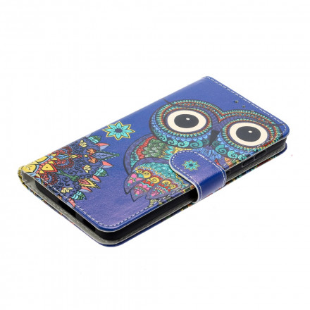 Capa Samsung Galaxy S21 Ultra 5G Owl em Mandala