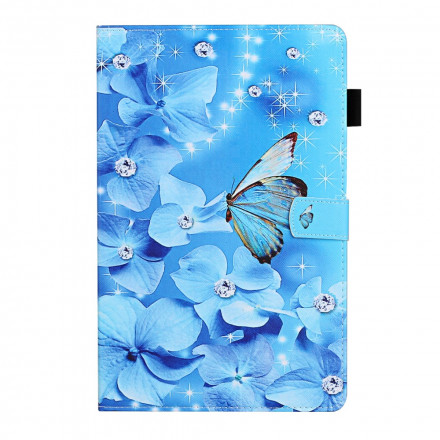 Samsung Galaxy Tab A7 Capa (2020) Diamantes Butterflies