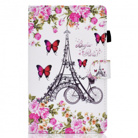 Samsung Galaxy Tab A7 Case (2020) Eiffel Tower Bike