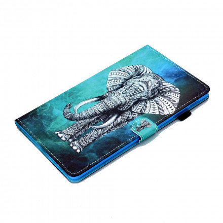 Samsung Galaxy Tab A7 Capa (2020) Elefante Tribal