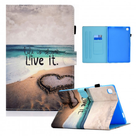 Samsung Galaxy Tab A7 Case (2020) Life is Short Beach