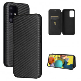 Tampa Flip Cover Samsung Galaxy A52 5G Fibra de Carbono