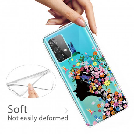 Samsung Galaxy A52 5G Case Pretty Flowered Head