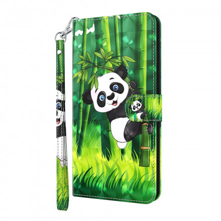 Samsung Galaxy A32 5G Capa de Panda e Bambu Light Spot Panda