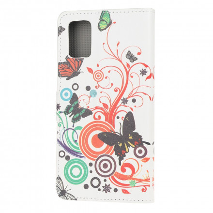 Samsung Galaxy A32 5G Case Butterflies e Flores