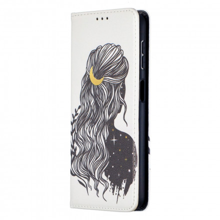 Capa Flip Capa Samsung Galaxy A32 5G Pretty Hair