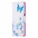 Samsung Galaxy A32 5G Capa pintada de borboletas e flores