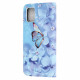 Capa Samsung Galaxy A32 5G com cinta de borboletas de diamante