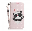 Samsung Galaxy A32 5G Panda Love Strap Case