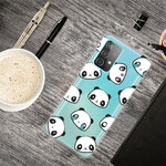 Capa de Pandas Sentimentais Samsung Galaxy A32 5G