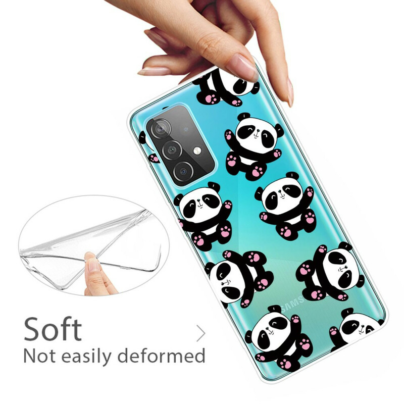 Samsung Galaxy A32 5G Case Top Pandas Divertimento