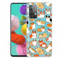 Samsung Galaxy A32 5G Clear Case Multiple Dogs