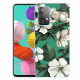 Samsung Galaxy A32 5G Capa Branca Pintada Flores